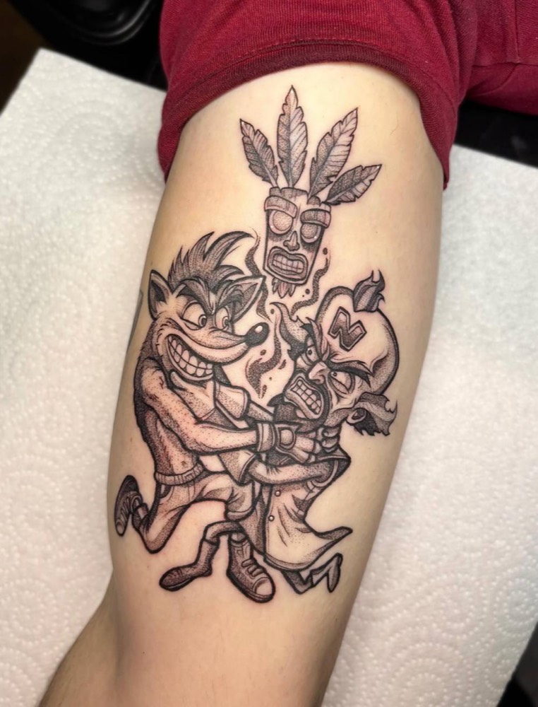 Crash Bandicoot and Aku Aku